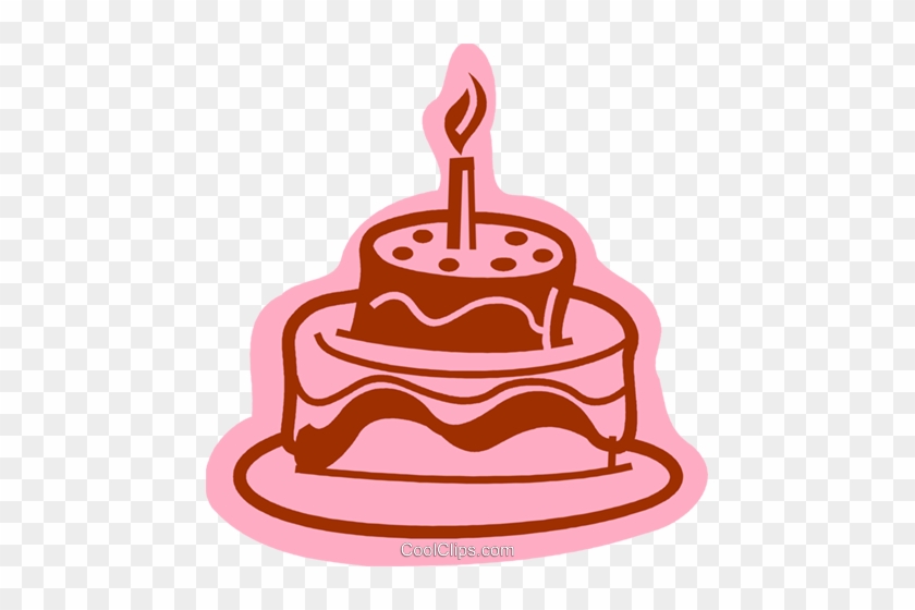 Birthday Cakes Royalty Free Vector Clip Art Illustration - Birthday Cakes Royalty Free Vector Clip Art Illustration #1459414