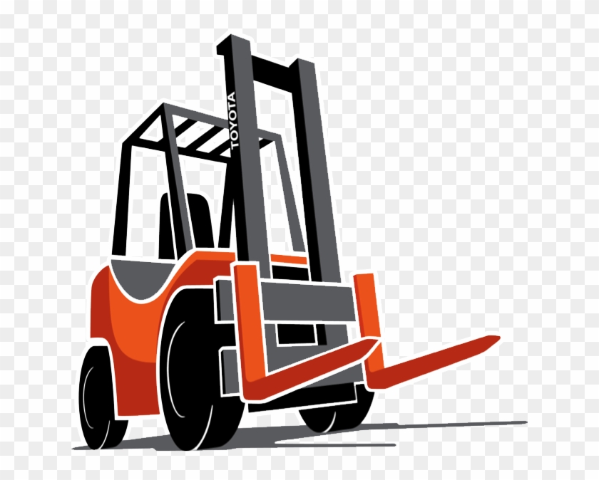 Toyota Cartoon Forklift - Forklift Trucks Cartoon Png #1459692