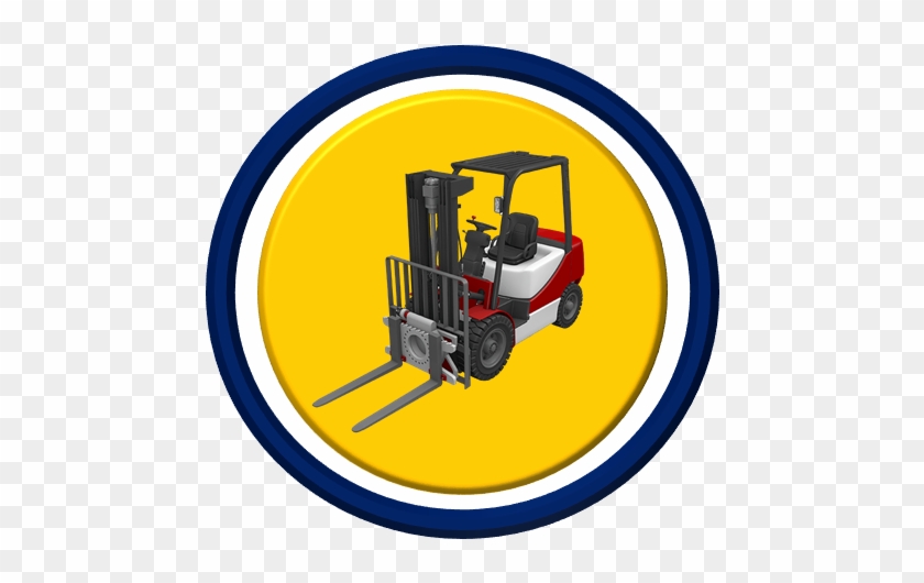 Vector Black And White Forklift Clipart Workplace Safety - Vector Black And White Forklift Clipart Workplace Safety #1459707
