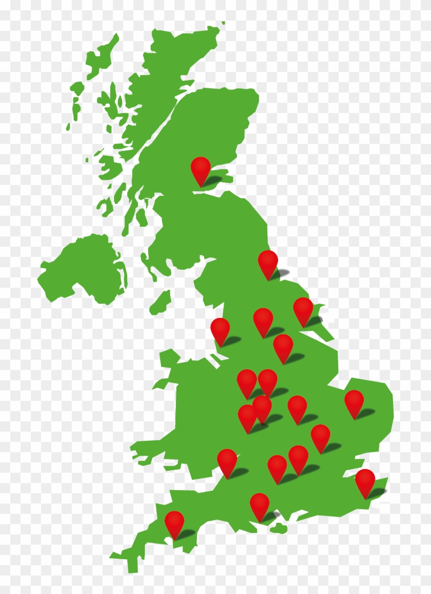 Electric Forklifts In St Helens, Electric Forklifts - Great Britain Map Silhouette #1459713