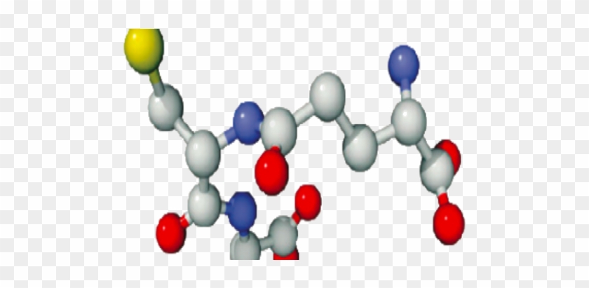 Colored Molecules - Glutathione, Molecular Model - Tile Coaster #1459740