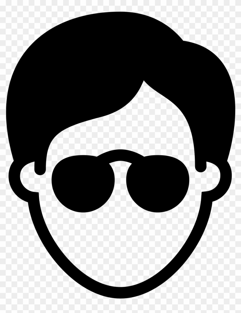 Eyeglasses Clipart Boys Hair Style - Лицо Иконка #1459806