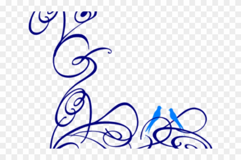Decorative Line Blue Clipart Decorative Swirl - Swirl Clip Art #1459974