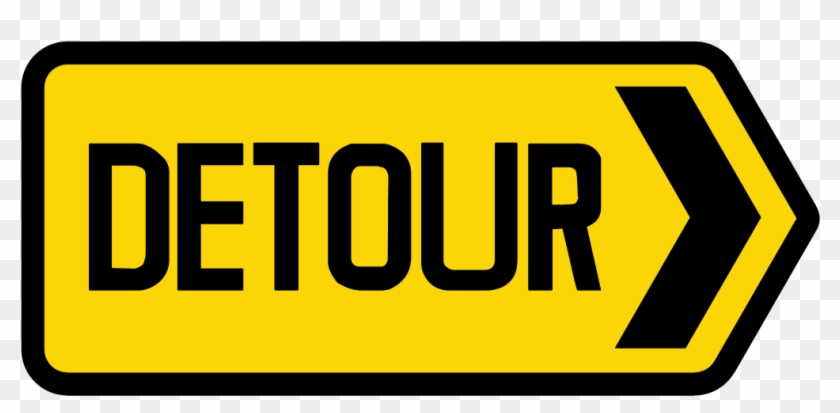 Detour Sign Clip Art - Detour Sign #1460126