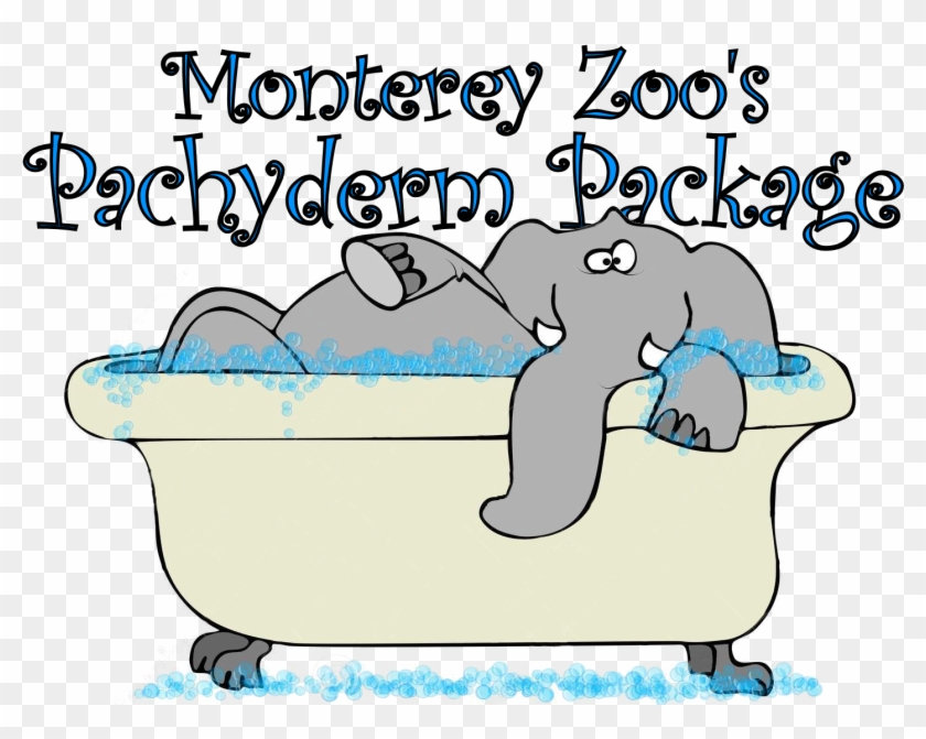 Pachyderm Package Logo - Elephant In A Bathtub #1460135