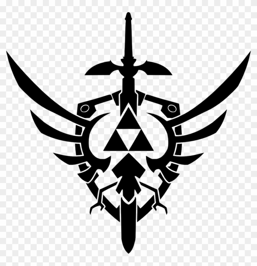 Image Tattoo Meaning Png - Triforce And Master Sword #1460158