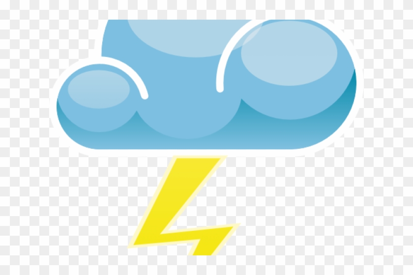 Lightning Clipart Weather Symbol - Lightning Clipart Weather Symbol #1460188