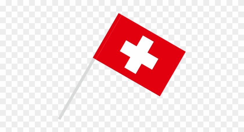 Switzerland With Flagpole Tunnel - Swiss Flag With Pole #1460542