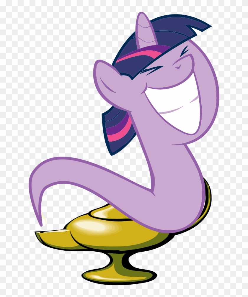 Genie, Genie Pony, Magic Lamp, Safe, Solo, Twilight - Cartoon #1460697