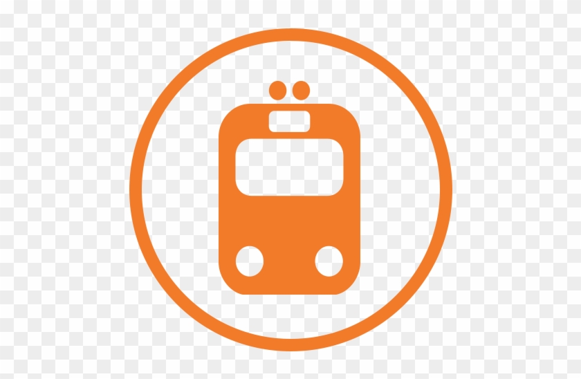 Amtrak Uber - Bus Icons Png Circle #1460888