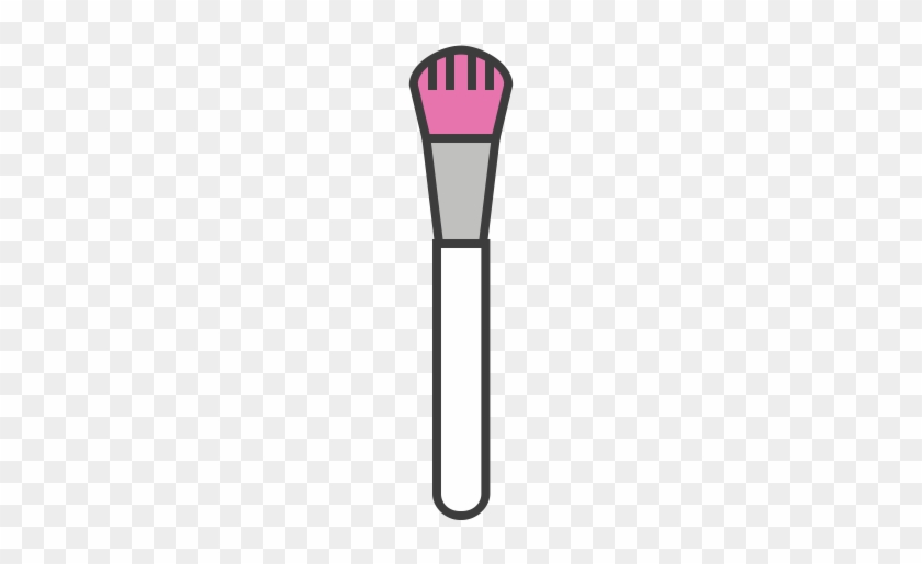 Brush Clipart Aesthetics - Pink Makeup Brush Icon #1460902