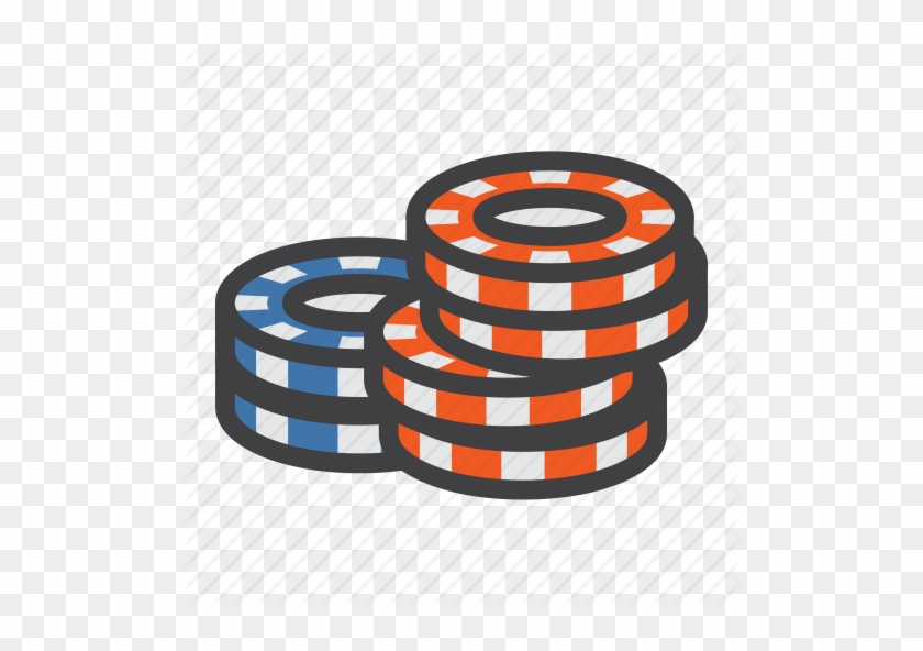 Poker Chips Stack Png Clipart - Poker Chips Icon Png #1460996