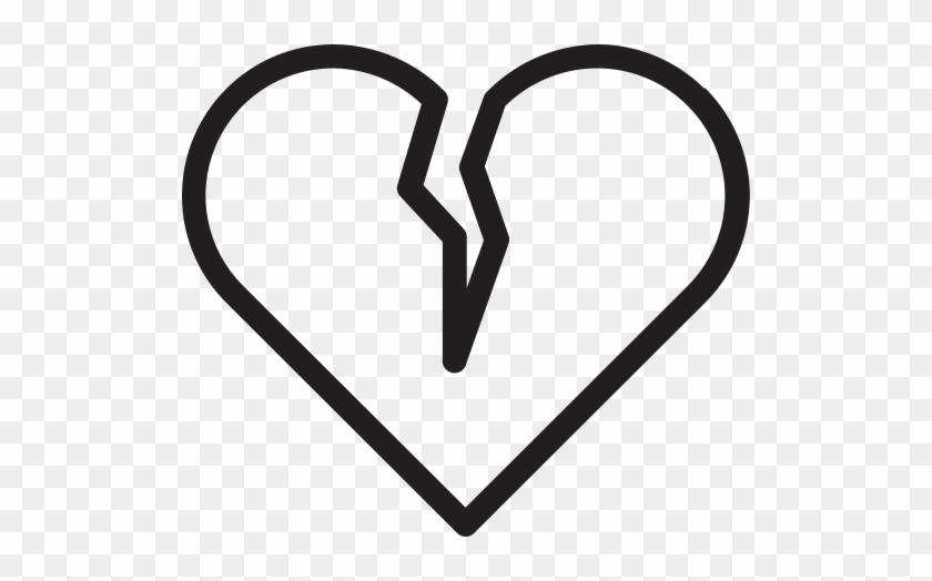Heart Broken, Broken Heart, Health Icon - Broken White Heart Icon #1461033