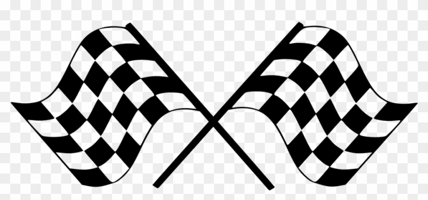 Race Car Flag Clipart - Race Car Flag Clipart #1461074