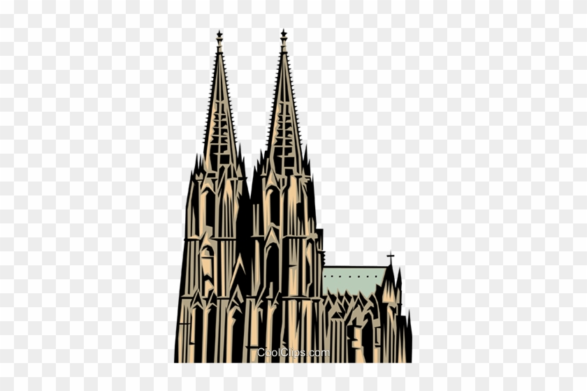 Cologne Church Royalty Free Vector Clip Art Illustration - Köln Clipart #1461117