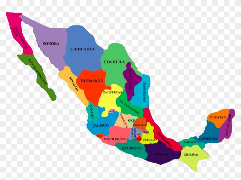 Mapa De La Republica Mexicana Png - Mapa De La Republica Mexicana Png #1461152