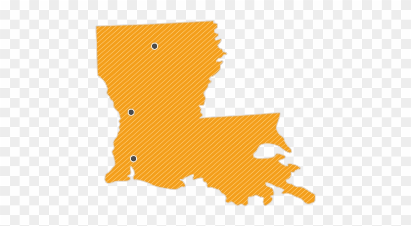 Chs-affiliated Hospitals In Louisiana Locations - Louisiana State Shape #1461162