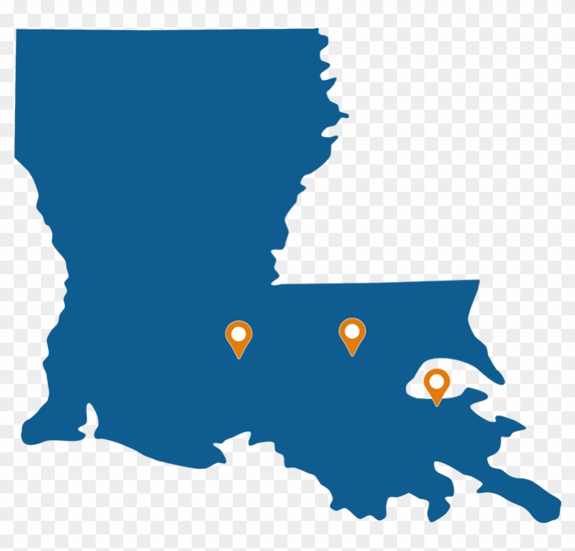 Consumer Debt Counselors Office Locations In Louisiana - Louisiana Silhouette #1461223
