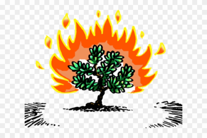 clipart of burning bush