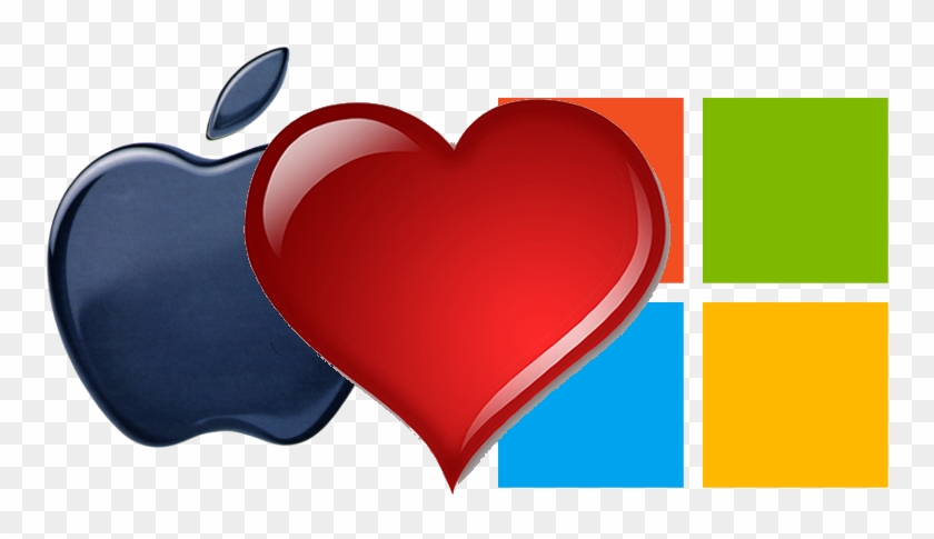Pc Clipart Computer Love - Pc And Mac In Love #1461287