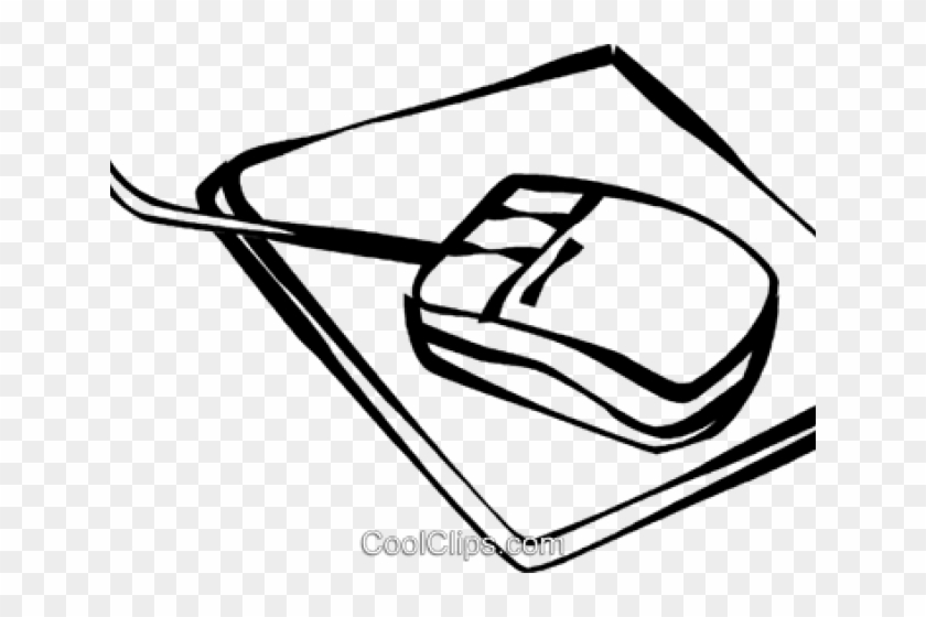 Pc Mouse Clipart Comuter - Drawing Computer Mouse Pad #1461301