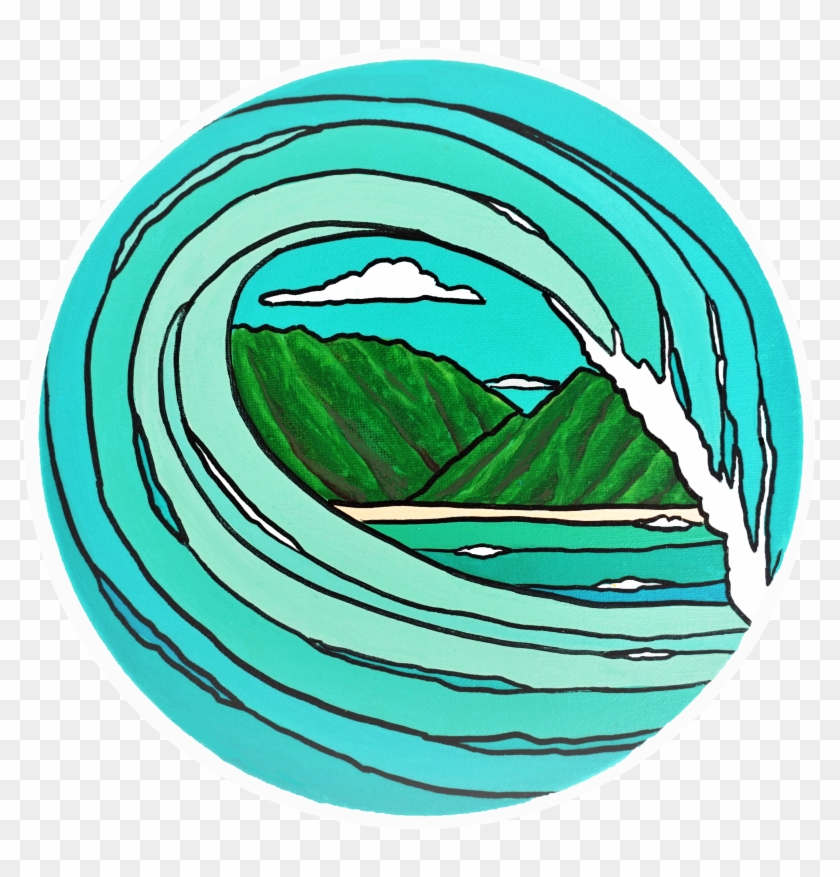 Hawaii Tropical Surf Wave Beautiful Turquoise And - Cartoon Earth #1461530