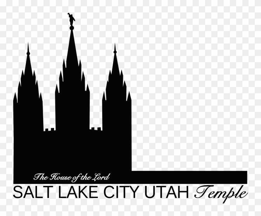 Download Temple Square Clipart Salt Lake Temple Temple - Salt Lake City Lds Temple Silhouette #1461542