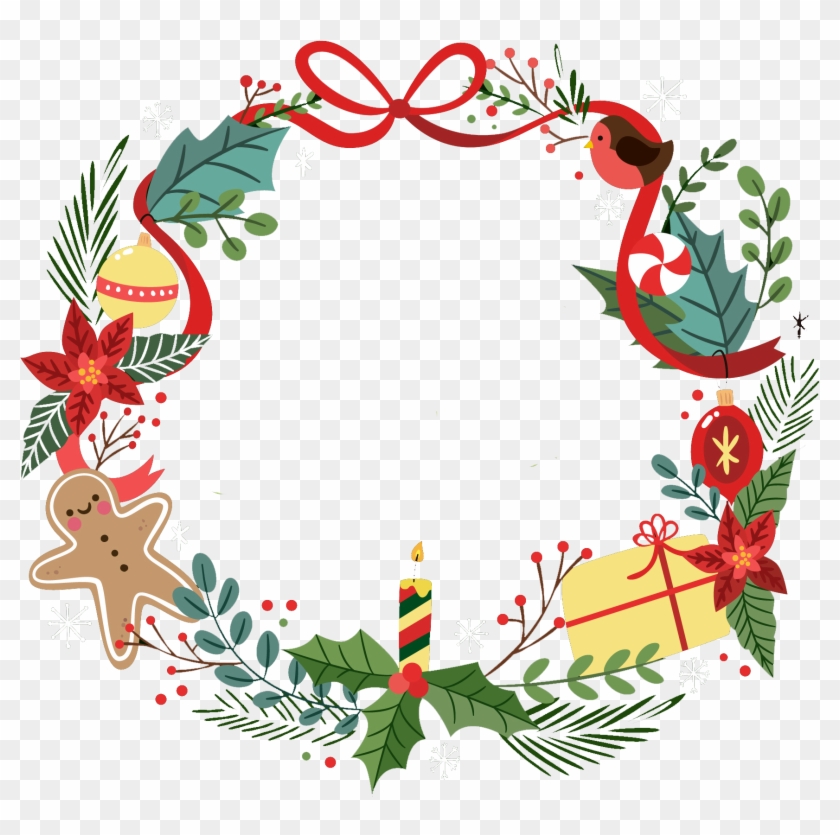 Christmas Garland Vector Png #1461545