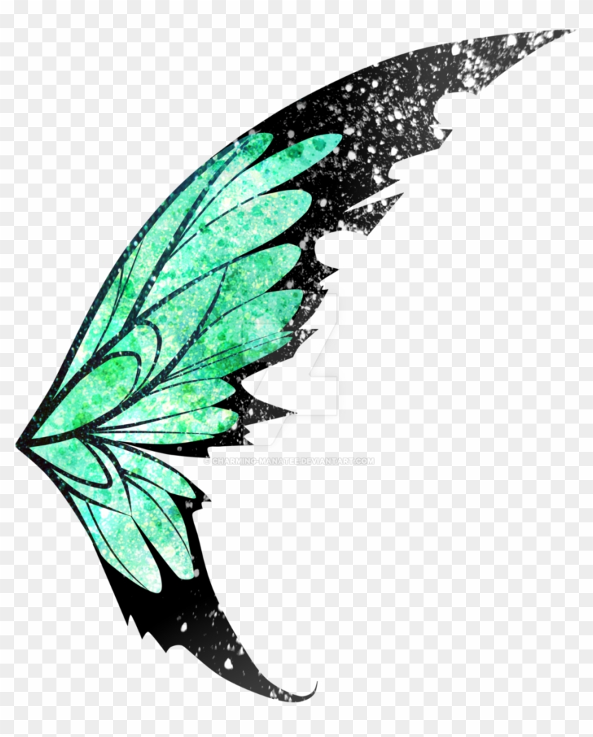 Green Fairy Wings Transparent - Fairy Wings Side View #1461662