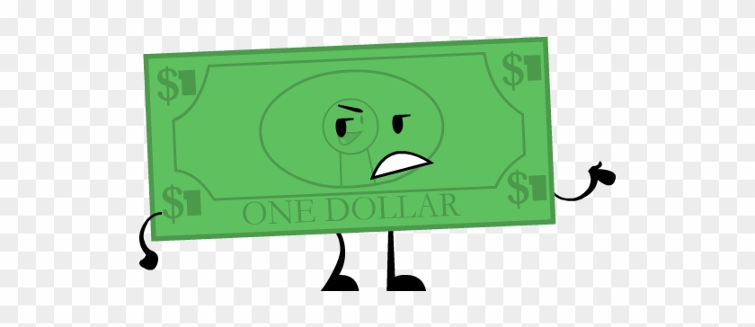 One Dollar Bill Cartoon , Png Download - Cartoon Dollar Bill Png #1461696