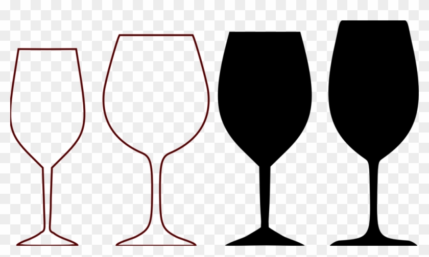 Wine Bottle And Glass Silhouette 30 Clipart Bear - Wine Glass Free Svg #1461719