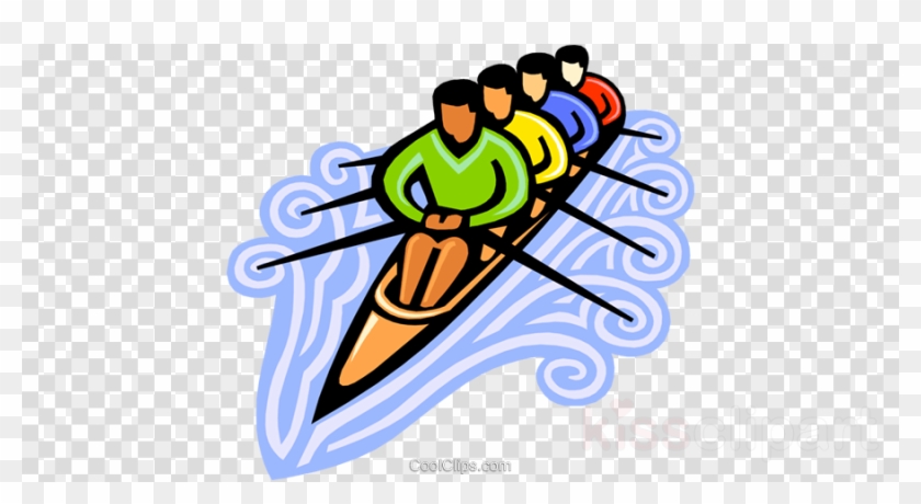 Team Row Boat Clipart Rowing Canoe Clip Art - Self Managing Team #1461807