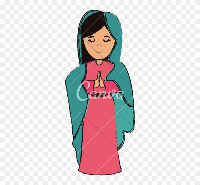 Virgin Mary Holy Family - Cartoon - Free Transparent PNG Clipart Images  Download