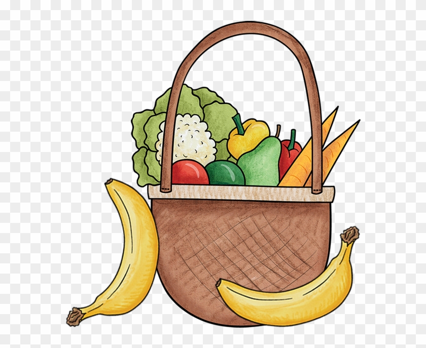 Basket Of Fruit And Vegetables - Vegetable #1461944