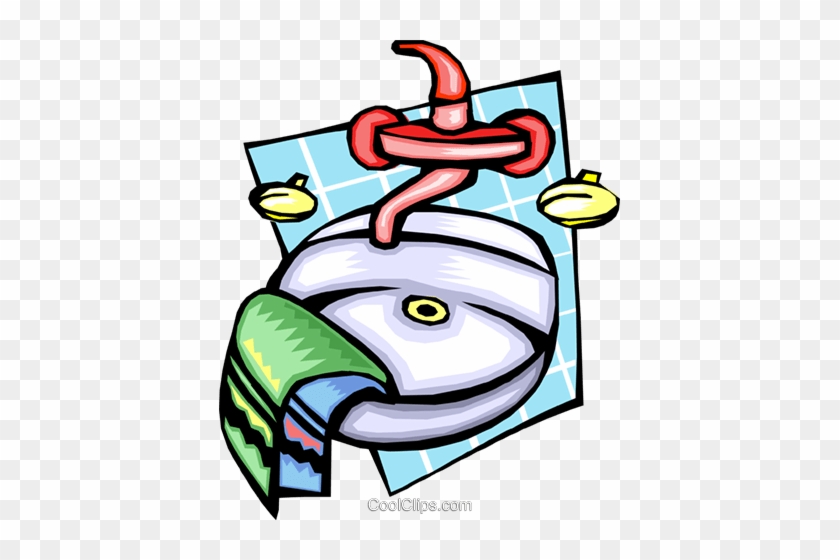 Personal Hygiene With Sink And Towels Vektor Clipart - Clipart Körperpflege #1462049