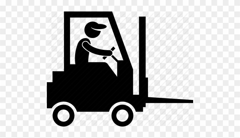 Svg Black And White Stock Business Ecosystem Between - Forklift Driver Icon #1462109