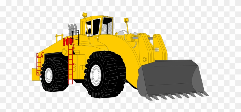 Clipart Black And White Download Construction Vehicle - Heavy Equipment Cartoon Png #1462169
