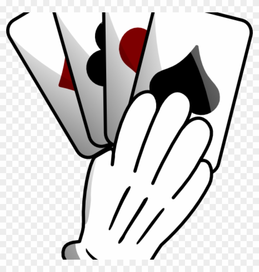 Hand Of Cards Clipart Gloved Hand Of Cards Clip Art - Playing Card Hand Clipart #1462251