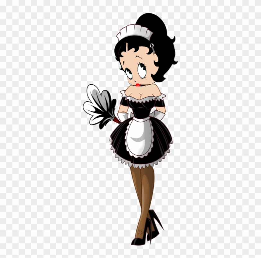 Maid Outfit Black And White Pictures - Betty Boop House Cleaning #1462259