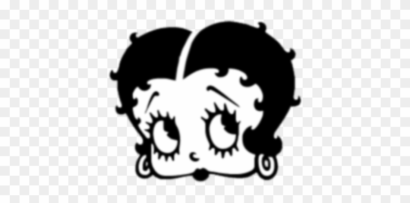 Betty Boop Face - Betty Boop Face Black And White #1462260