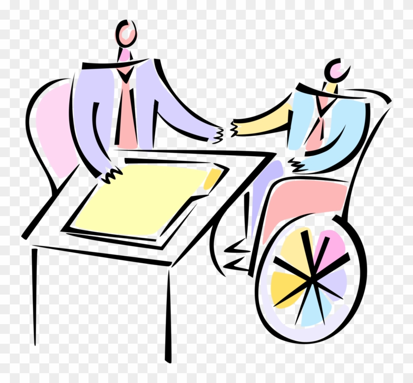 Drawing Disability Vector Clip Art Stock - Drawing Disability Vector Clip Art Stock #1462433