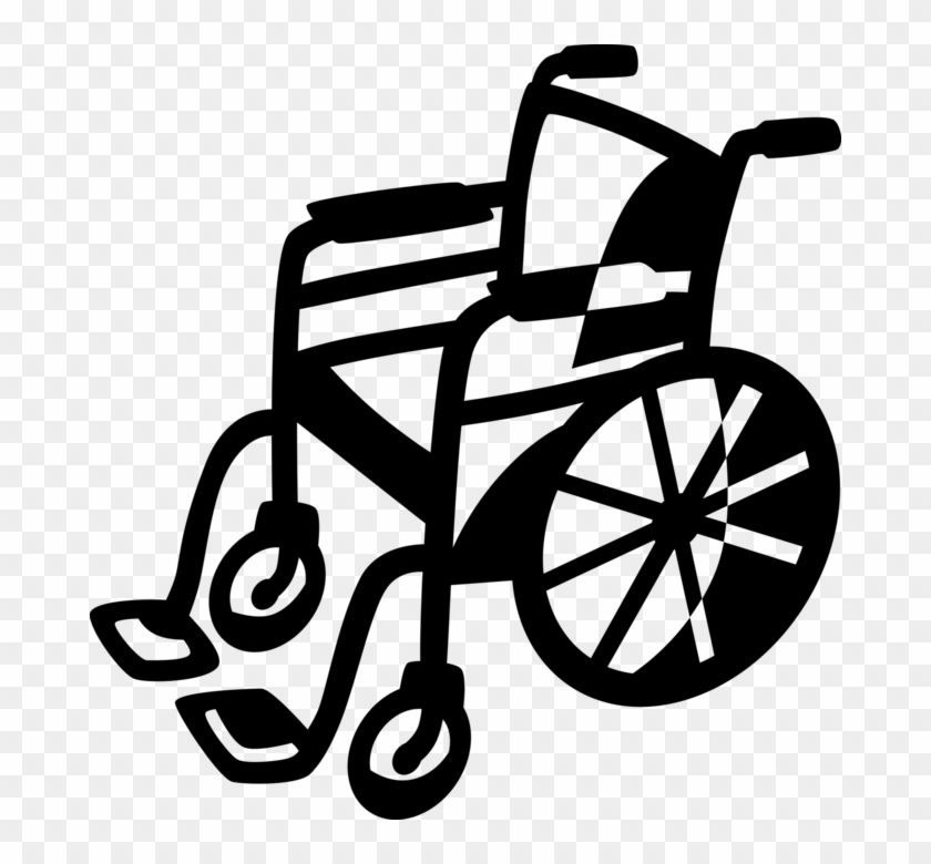 Drawing Disability Vector Banner Library Stock - Wheelchair Clipart #1462439
