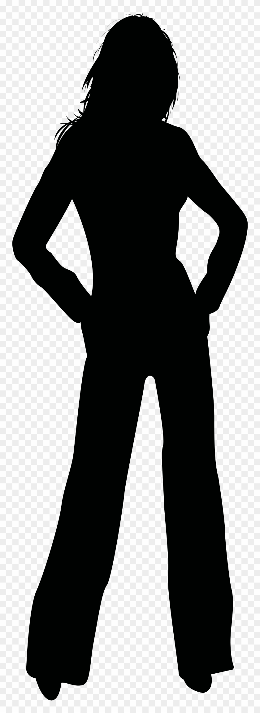 Transparent Girls Shadow - Clipart Girl Silhouette #1462477
