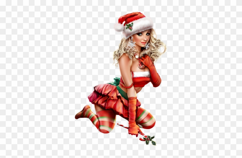 3d Girl, Tube, Clip Art, Santa, Gifs, Christmas, Sexy, - Santa Claus Girl Png #1462482