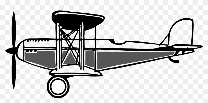 Plane,vintage,free - Biplane Clipart #1462680