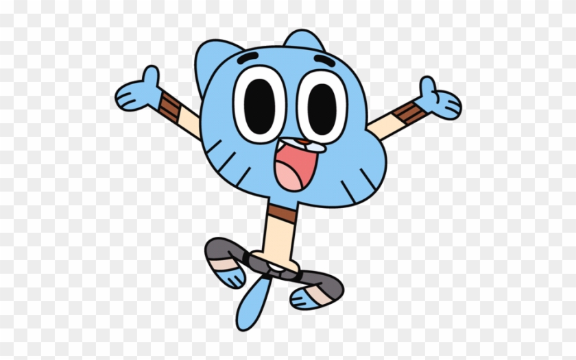 Gumball Watterson Jumping - Cartoon Amazing World Of Gumball #1462682