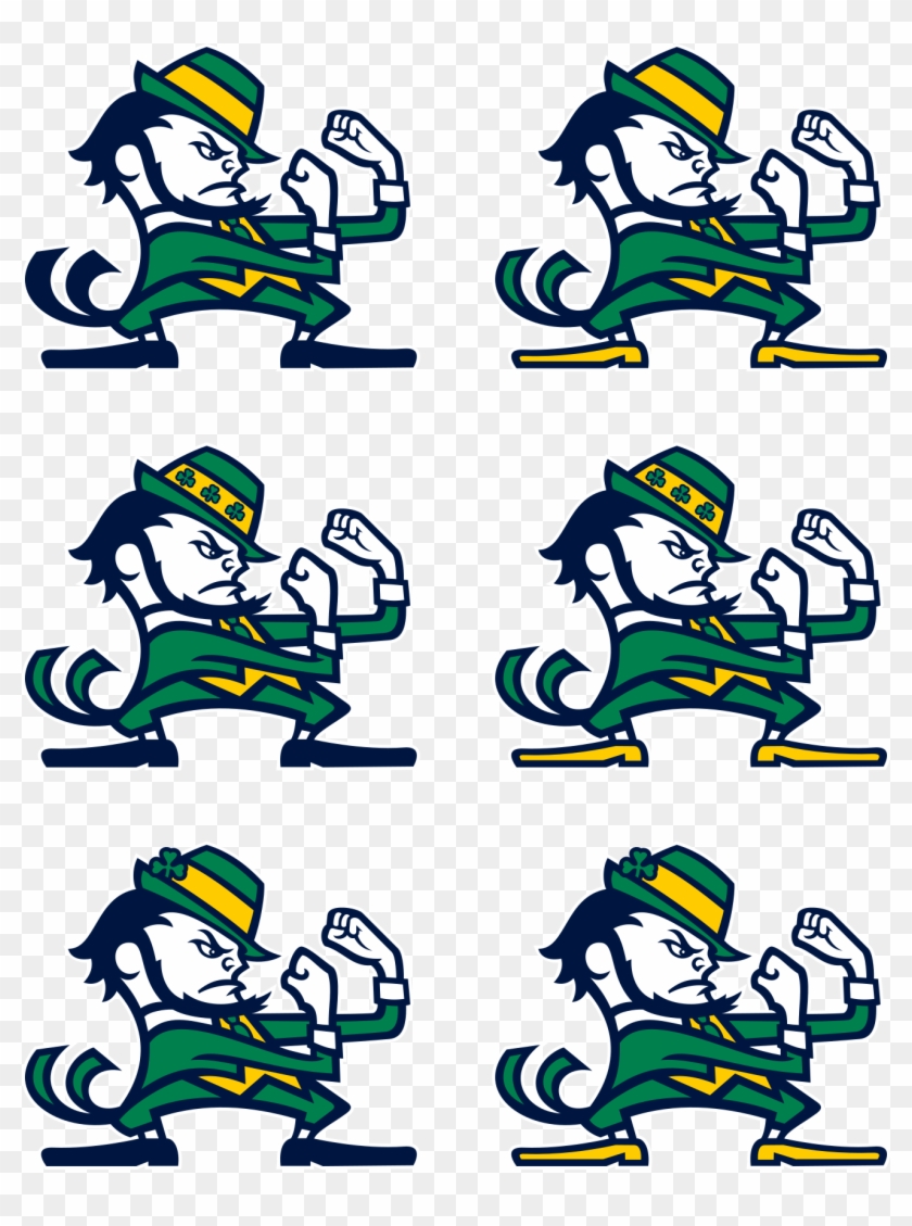 Leprechaun Clipart Notre Dame - Wincraft Notre Dame Fighting Irish Die-cut Decal - #1463003