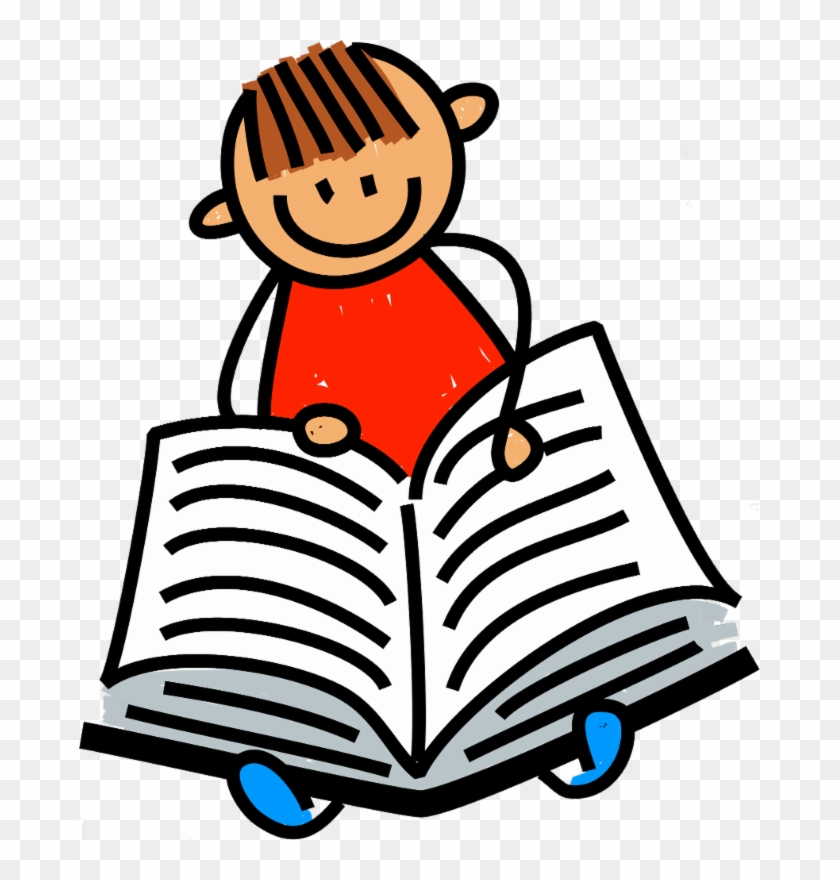 Claysburg-kimmel Elementary School Picture Royalty - Stick Person Reading Book #1463071