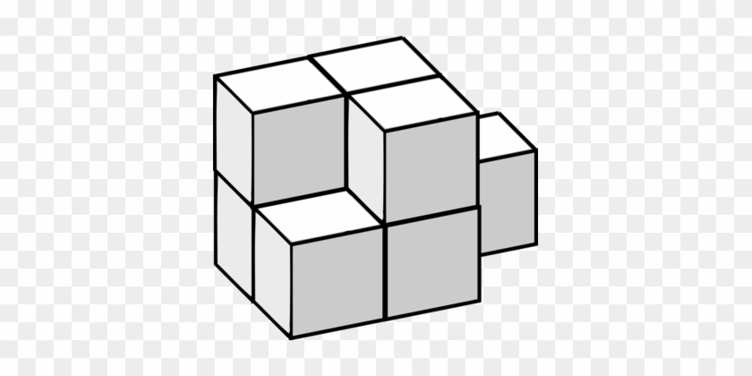 Puzzle Cube Three-dimensional Space Computer Icons - Isometric Cube Drawing #1463316