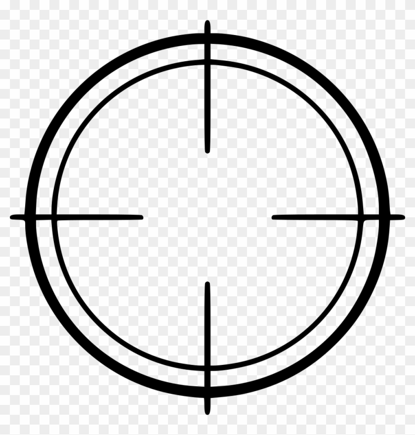 Crosshair Svg Icon Free - Crosshair Png #1463637